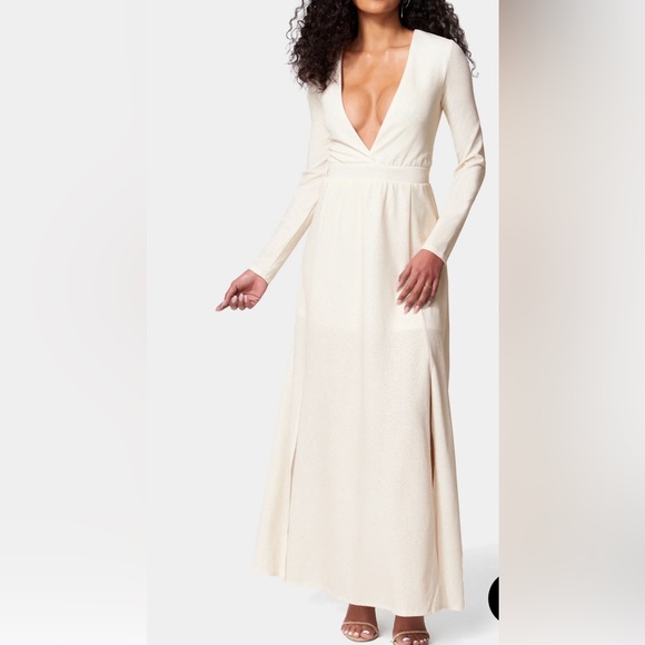 bebe Dresses & Skirts - Deep V maxi dress.***PLEASE READ THE DESCRIPTION CAREFULLY, Thanks***